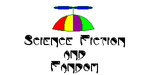 Propeller Beanie over the words Science Fiction and Fandom in Alien Font
